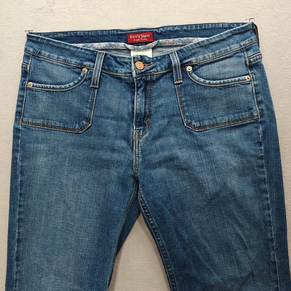 Levi's 545 Jeans Womens 10M Low Bootcut Medium Wash Denim Country Western Casual - Picture 9 of 14